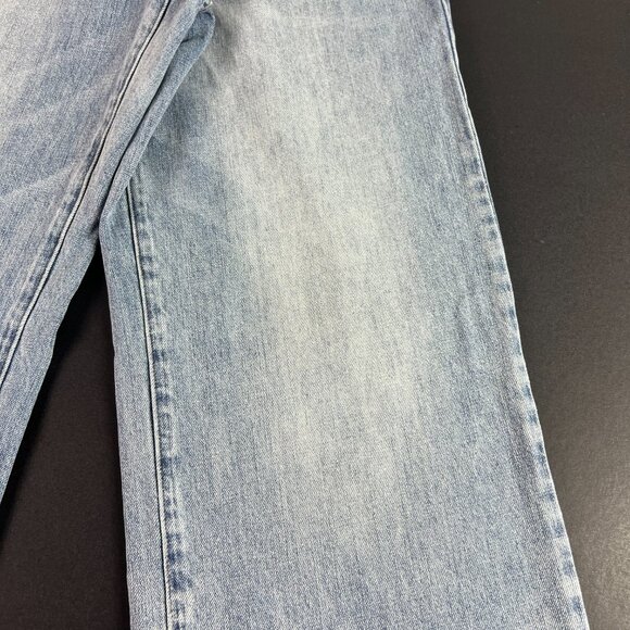 Pistola Jean Women 29x30* Bobbie High Rise Cross Over Wide Leg Blue Denim Tag 28 - Picture 3 of 16